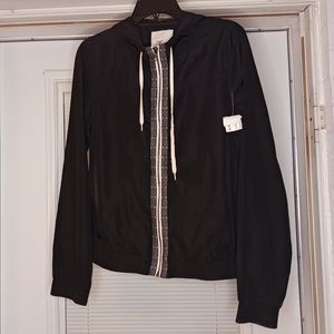 3 for $21 - Zine Black Windbreaker Jacket Size Medium